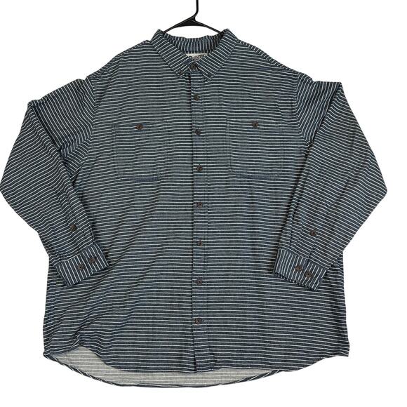 Duluth Trading Co. Heavy Weight Button Up Shirt Men's Big & Tall Relaxed Fit 3XL - Picture 1 of 9
